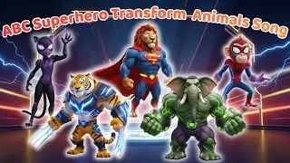 ABC Superhero Animal Rescue Song 🐾✨ Save Animals & Learn ABC Sounds for Kids | Hiss Hiss Kids Song