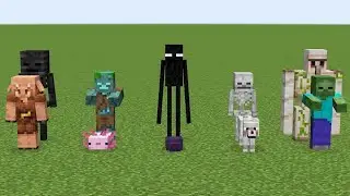 Minecraft mobs and their enemies...