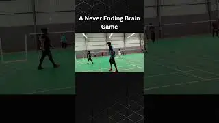 This Is Called A Never Ending Brain Game |  #badminton #shuttlesmash #badmintonlovers