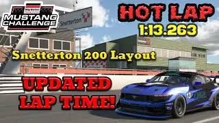 NEW Hot Lap: 1:13.263 at Snetterton Circuit (200)!  - iRacing Mustang Challenge