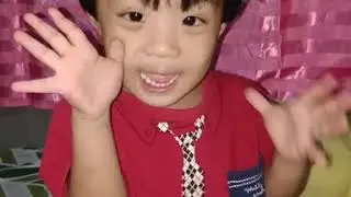 My cute baby boy saying hi 😊