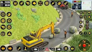 City Road Construction Games | JCB City Road Builder | Snow Crane Simulator 2025