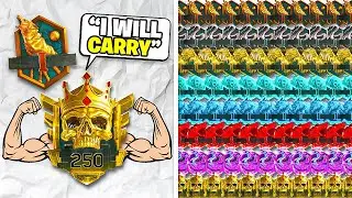 Can a TOP 250 Carry 1 Bronze VS Every Rank? (INSANE RESULTS)
