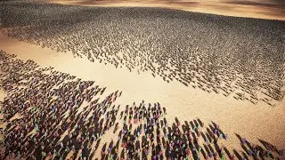 200,000 Spartans Vs 200,000 Elves Spearman | Ultimate Epic Battle Simulator 2 | UEBS2