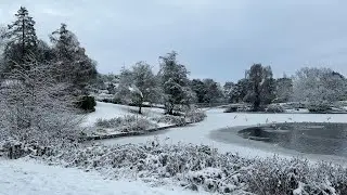 A walk around Queens Park in the snow | Cheshire UK