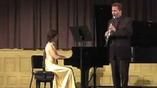 Leonard Bernstein Clarinet Sonata (1st movement) - Jonathan Cohler & Rasa Vitkauskaite
