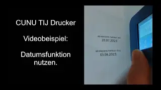 Minidrucker Thermal Inkjet Digitalstempel - MHD , Datumskennzeichnung