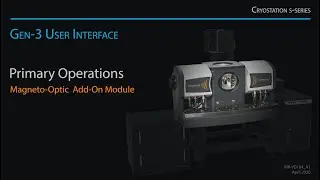 Cryostation&reg; User Interface | Magneto-Optic - Primary Operations