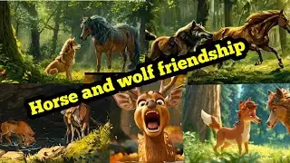 Horse and wolf friendship story|moral story|story for kids|English fairy tale|stories|