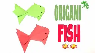 Fish Origami - How To Make PAPER FISH Easy - Tala Art and Craft