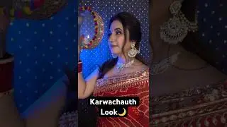 Karwachauth Look | Makeup Idea for Karwachauth #karwachauthspecial #karwachauthlook #redsareelook