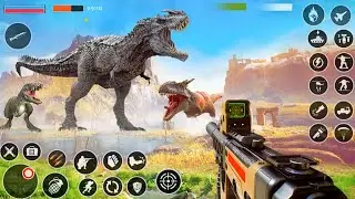 Real Dinosaur Hunter 3D: Wild Animal Hunting Games - Android Gameplay