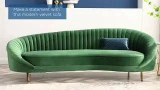 Camber Channel Tufted Performance Velvet Sofa
