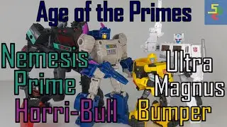 Deluxe Ultra Magnus, Bumper, Horri-bull + Voyager Nemesis Prime [Transformers Age of the Primes]