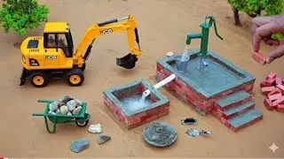 DIY Mini Tractor Builds a Strong Brick and Concrete Bridge for Trucks After a Crocodile Destroyed It