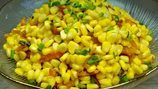 Easy Corn Recipe | Mom Taste | | Stir-fried Corn with Dried Shrimp | ពោតឆាបង្គារគ្រៀម | Easy Recipe