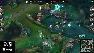 Gumayusi absolutely decimates Ruler & 369 - T1 vs JDG 2023 Worlds G4.