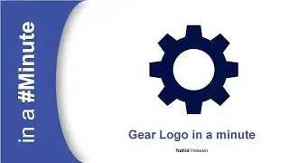 Gear Logo in a #Minute with Adobe Illustrator CS6