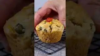 Savory Vegetable Muffins | No Egg No Milk No Butter Muffins