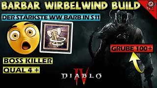 Der ST&Auml;RKSTE Wirbelwind Barbar in Season 11 - Wirbelwind Erdbeben Build f&uuml;r das ENDGAME - Diablo 4