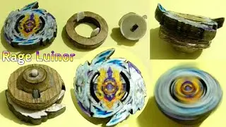 How to make Rage Longinus ||😏 Burst system cardboard beyblade 😀||👉 sonic ideas 👈.