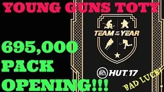 NHL 17 HUT PACK OPENING/YOUNG GUNS TEAM OF THE YEAR