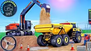 Heavy Machine Excavator simulator 3d game | construction simulator 3d game play 