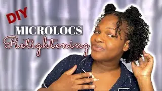 ✨My RETIE Process✨| Interlocking | 4 Point Rotation | #starterlocs #microlocs #Braidout