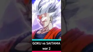 GOKU vs SAITAMA #anime war 2