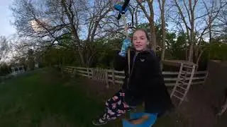 Backyard Zipline GoPro Fusion Overcapture