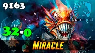 Miracle Slark 32-0 | 9163 MMR Dota 2