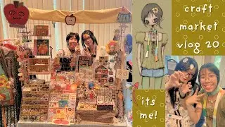 cute craft market vlog with a new booth setup!🍎 | ravenister13