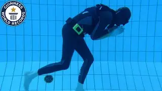 Longest Underwater Walk in a Single Breath | Guinness World Records