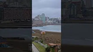 Mar calmo en Mar del Plata luego del paso del Meteotsunami