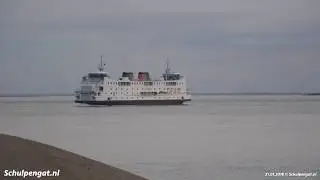 Aankomst van de Schulpengat op Texel
