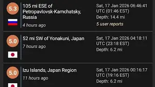 1/17/2026 - 1/18/2026 -  2/13/2026 Asteroid 1999-AO18 High Magnitude Earthquake Calculation Warning 