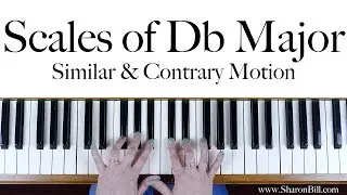 Db Major Scales: similar and contrary motion