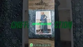Maria B Chiffon Collection 2023 | Chiffon Suits @gulloonascollection #chiffon #brandsreplica
