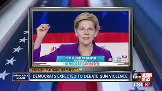 Democrats expected to debate gun violence