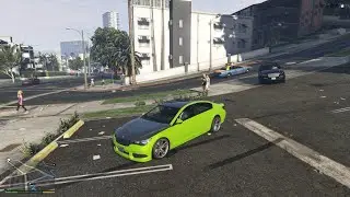 GTA 5 Police chase using Cars: UBERMACHT ORACLE  - COUPLE ( BMW SERIES 7)