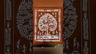 Warli Painting Tree /nelson sinda #shorts#viral#warliart