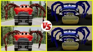 Lightning McQueen Coffin Dance 🔵🔴🟢🟡 | Color VS Battle #21