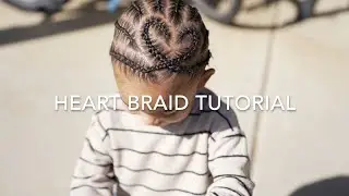 How to do heart braid and cornrows | Tutorial 