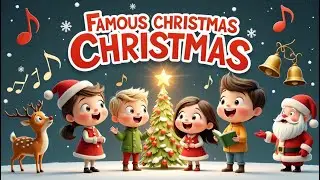 Famous Christmas Carols Fun! | Kids Christmas Songs Sing Along | Holiday Music | KidsLearn Rhymes