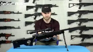 Снайперская винтовка L96 с сошками и прицелом