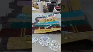 glass mosaic on mesh