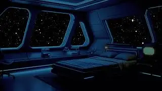 Deep Cosmic Waves Drift Through Endless Space Creating Calm Stillness And Restful Night Sleep
