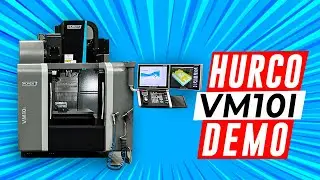 HURCO VM10i demo cut - cutting metal - HD 1080p