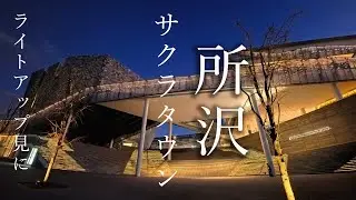ソラシドパパとママのお出かけ　ところざわサクラタウンへライトアップ見に行った
