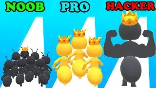 MAX LEVEL - NOOB vs PRO vs HACKER in Tiny Run 3D
